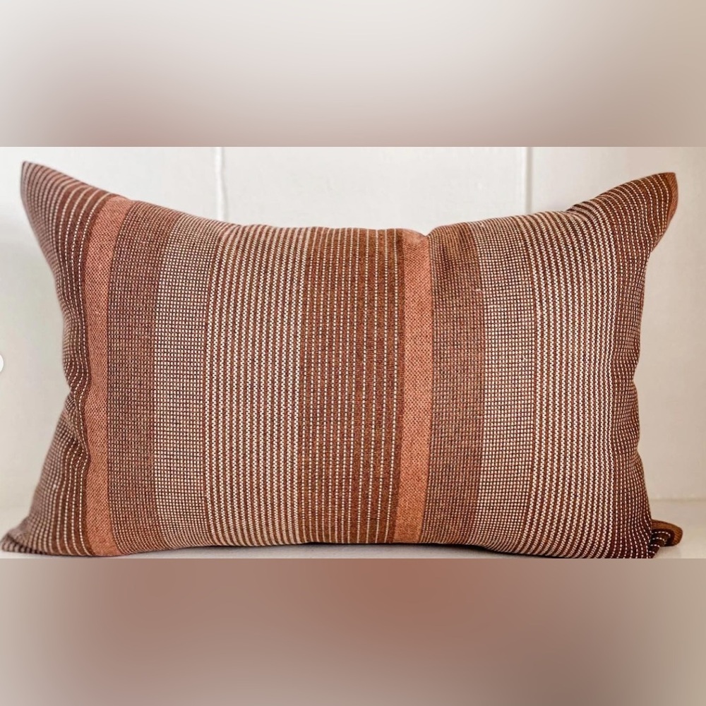 Adobe rectangular one-of-a-kind throw décor pillow